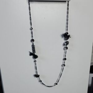 Talbots Black Beaded Necklace